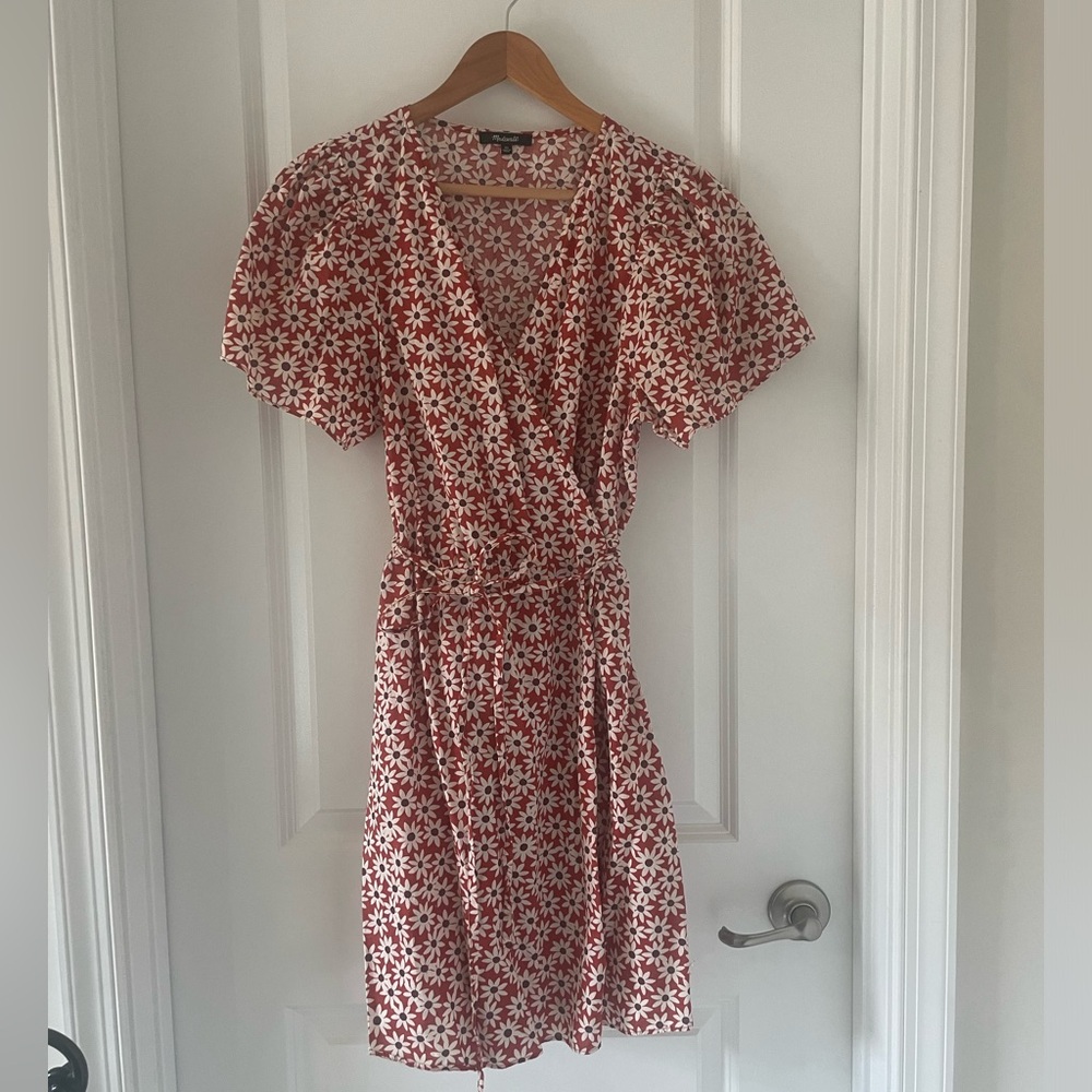 madewell daisy wrap dress